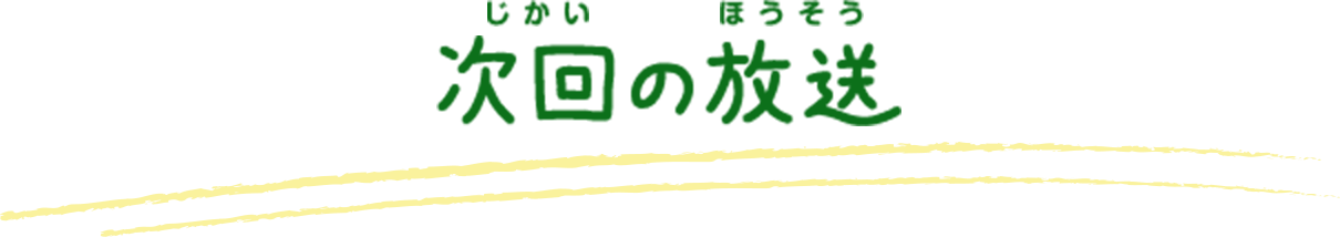 次回の放送